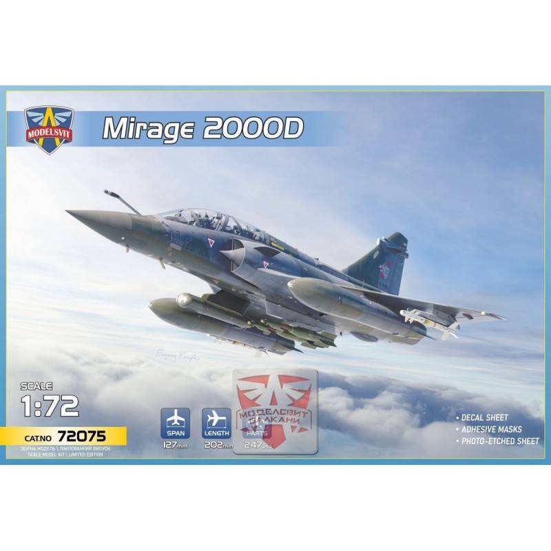 Mirage 2000D w/ SCALP-EG Missile (3x camo) - Modelsvit 72075