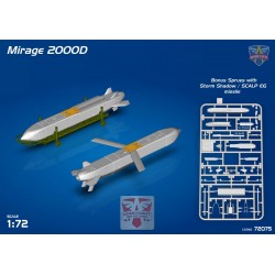 Mirage 2000D w/ SCALP-EG Missile (3x camo) - Modelsvit 72075