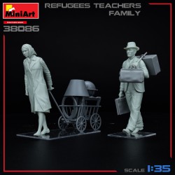 Refugees - Teachers Family (2 fig. & luggage) - MIniArt 38086