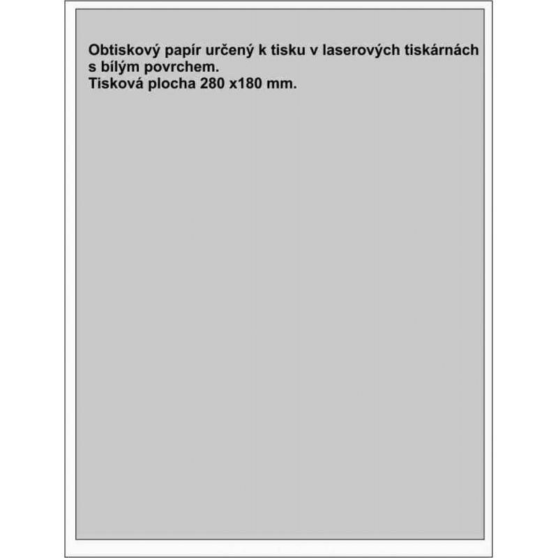 Papír obtiskový bílý do laserových tiskáren - Aeroteam