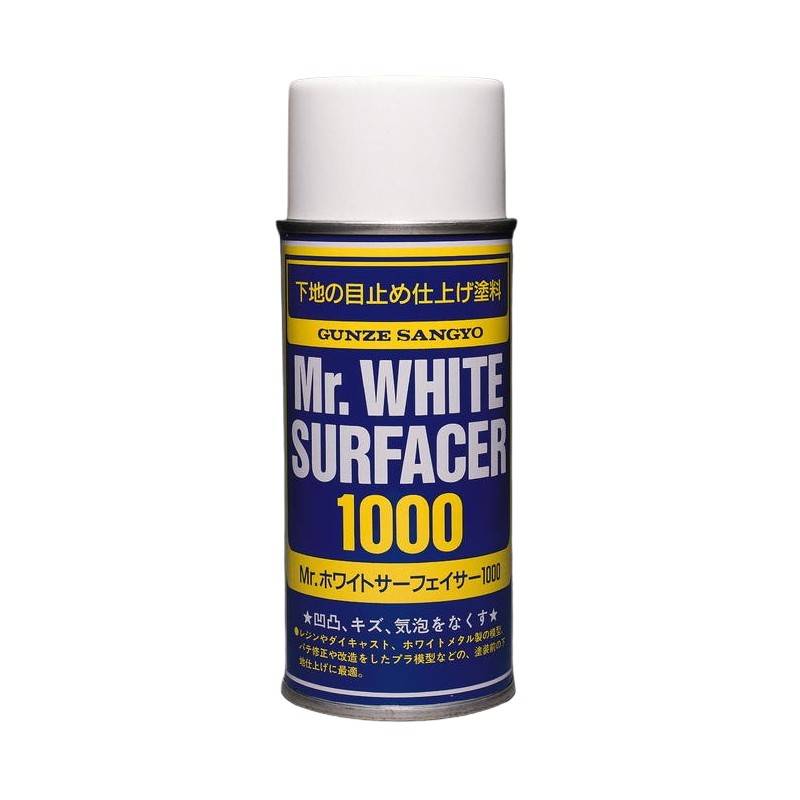 Mr. White Surfacer 1000 170ml - Mr. Hobby - Gunze B511