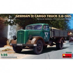 German 3T Cargo Truck 3,6-36S. Pritche-Normal-Type. Military Service - MiniArt 35442