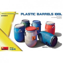 Plastic Barrels 100L (6 pcs.) - MiniArt 24004