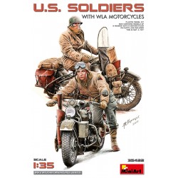 US Soldiers with WLA Motorcycles (2 fig.) - MiniArt 35422