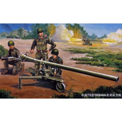 Chinese 105mm Type 75 recoilless rife - Trumpeter 02303