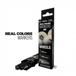 AK RC MARKERS Set - WHEELS - SET 3 REAL COLORS MARKERS