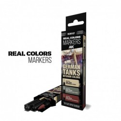 AK RC MARKERS Set - GERMAN TANKS INTERIOR COLORS - SET 3 REAL COLORS MARKERS