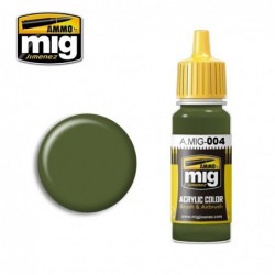 ACRYLIC COLOR RAL 6011 B Resedagrün Acrylic Paints (17 ml) - AMMO Mig 0004