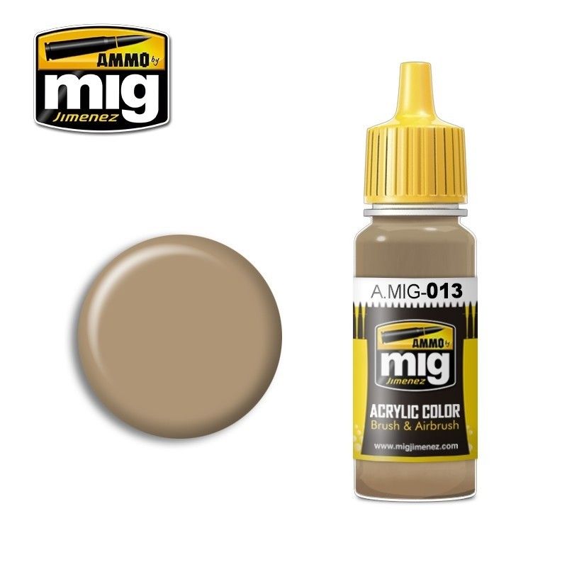 ACRYLIC COLOR RAL 8000 Gelbbraun Acrylic Paints (17 ml) - AMMO Mig 0013