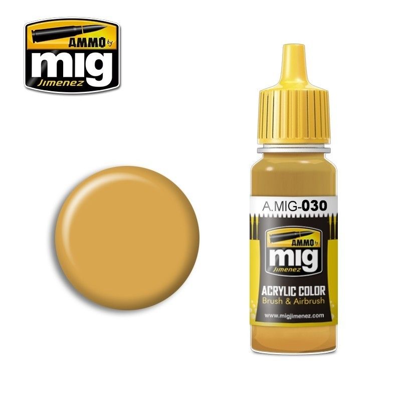 ACRYLIC COLOR Sand Yellow Acrylic Paints (17 ml) - AMMO Mig 0030