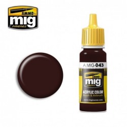 ACRYLIC COLOR Shadow Rust Acrylic Paints (17 ml) - AMMO Mig 0043