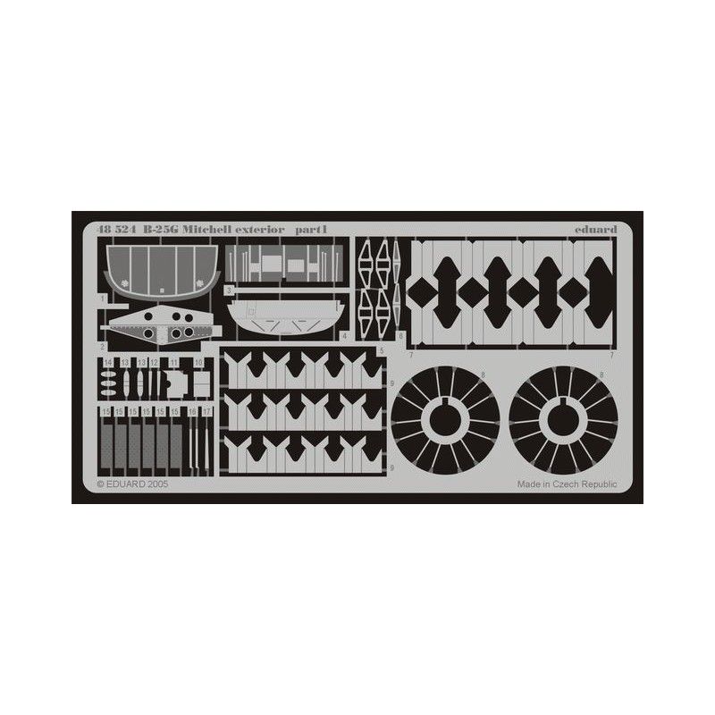 1/48 B-25G exterior for ACCURATE MINIATURES kit - Eduard 48524