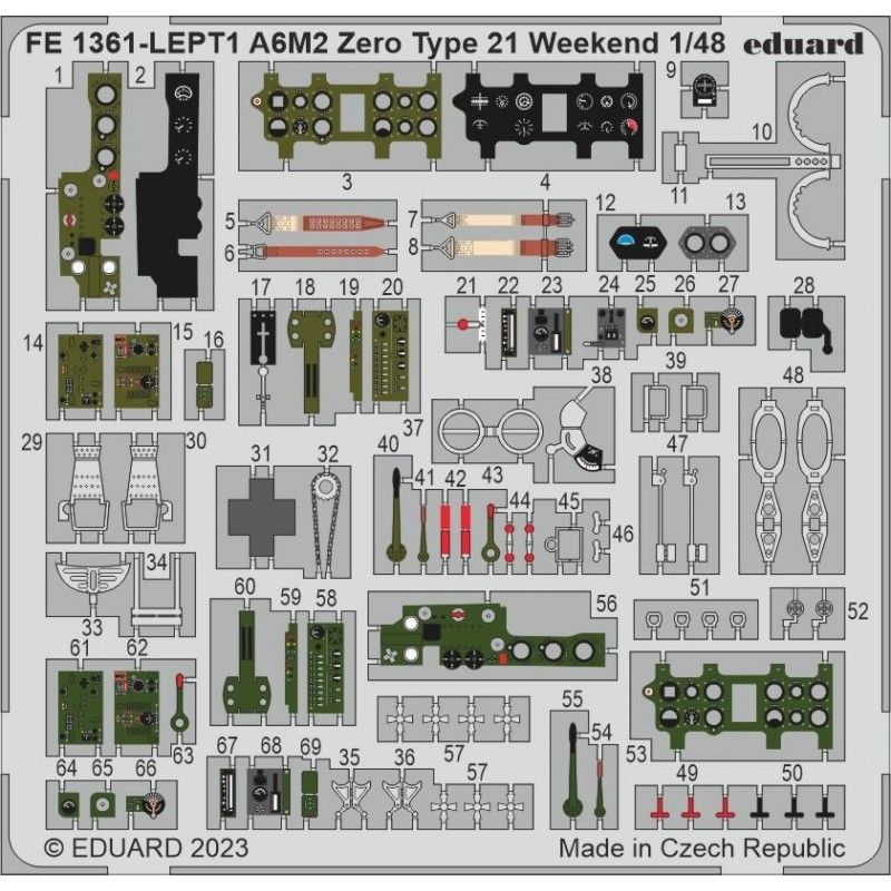 A6M2 Zero Type 21 Weekend 1/48 recommended for EDUARD - Eduard FE1361