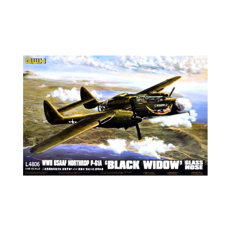 WWII USAAF Northrop P-61A 'Black Widow' Glass Nose /w New Tools Parts - Great Wall Hobby L4806