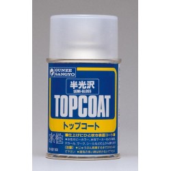 Mr.Top Coat Semi-Gloss (Pololesklý lak) - Mr. Hobby - Gunze B502