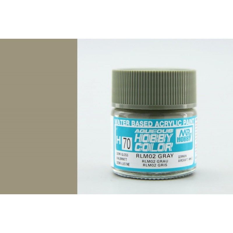 Aqueous Hobby Color - RLM02 Gray - Šedá (10ml) - Gunze H070