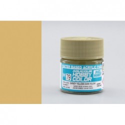 Aqueous Hobby Color - Dark Yellow (Sandy Yellow) - Pískově žlutá 10ml - Gunze H079