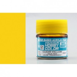 Aqueous Hobby Color - Clear Yellow -Transparentní žlutá 10ml - Gunze H091