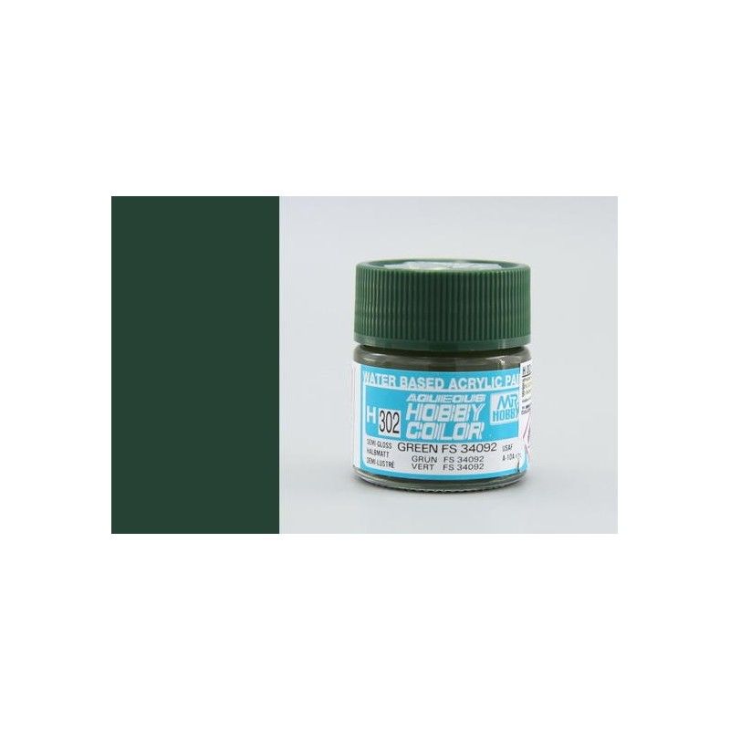 Aqueous Hobby Color - FS34092 Green - Zelená 10ml - Gunze H302