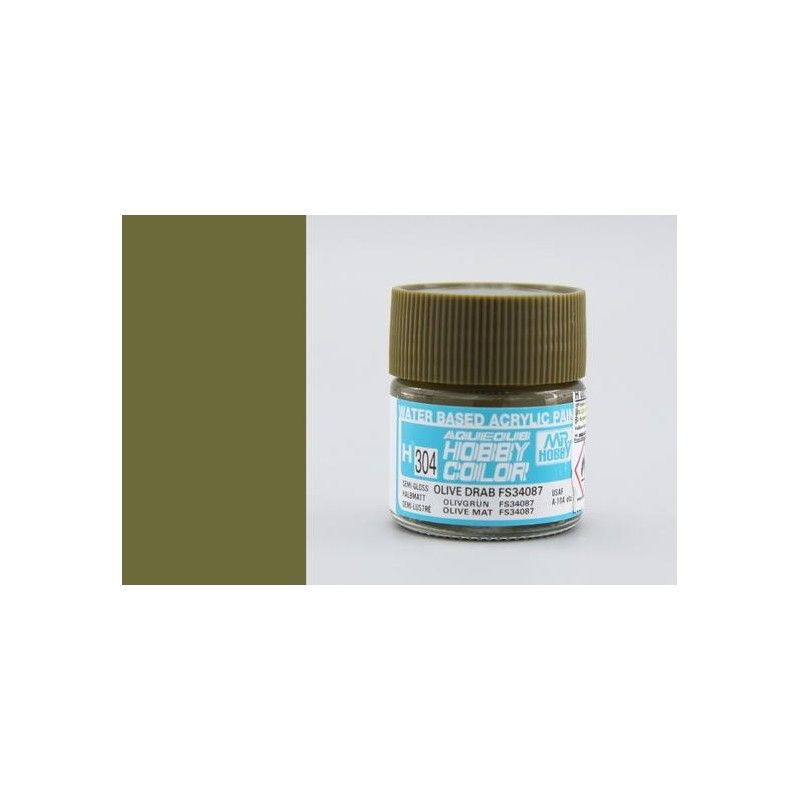 Aqueous Hobby Color - FS34087 Olive Drab - Olivová tmavá 10ml - Gunze H304