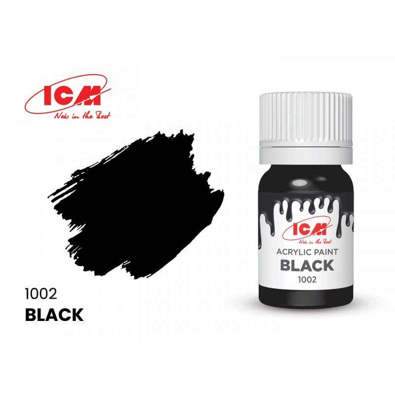 ICM Black 1002 - bottle, 12 ml