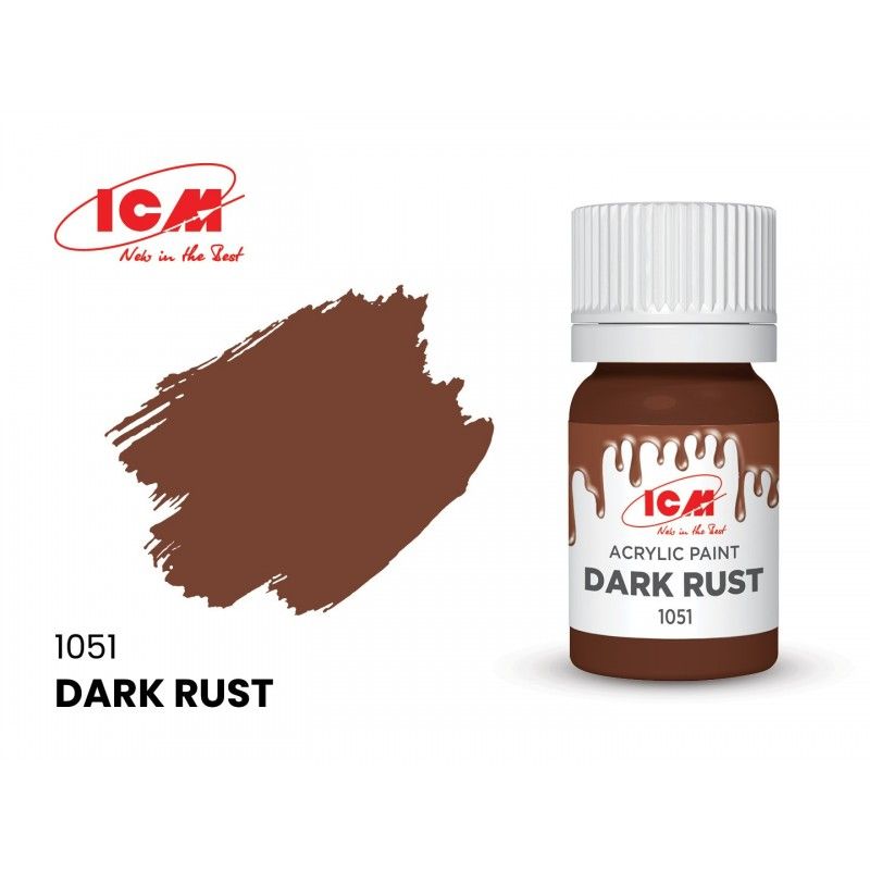 ICM Dark Rust 1051 - bottle, 12 ml