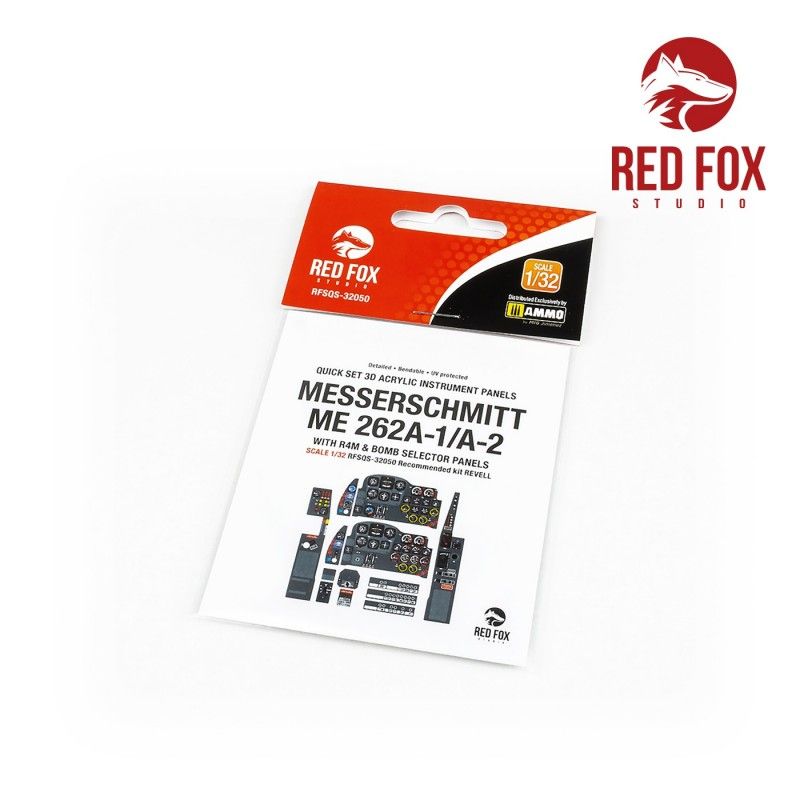 Messerschmitt Me 262A-1/A-2 with R4M & Bomb selector (for Revell kit) - Red Fox Studio RFSQS-32050