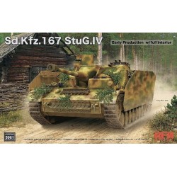 Sd.Kfz.167 StuG.IV Early Production w/full interior & workable track links - Rye Field Model 5061