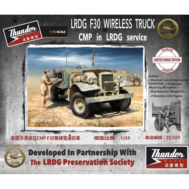 LRDG F30 Wireless Truck, bonus edition- Thunder Model 35309