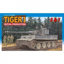 Sd.Kfz.181 Tiger I Initial Production sPzAbt 502 Leningrad 1943 - Dragon Model Kit tank 6252