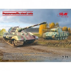 Panzerwaffe steel cats, Diorama set (2 kits) - ICM DS3524