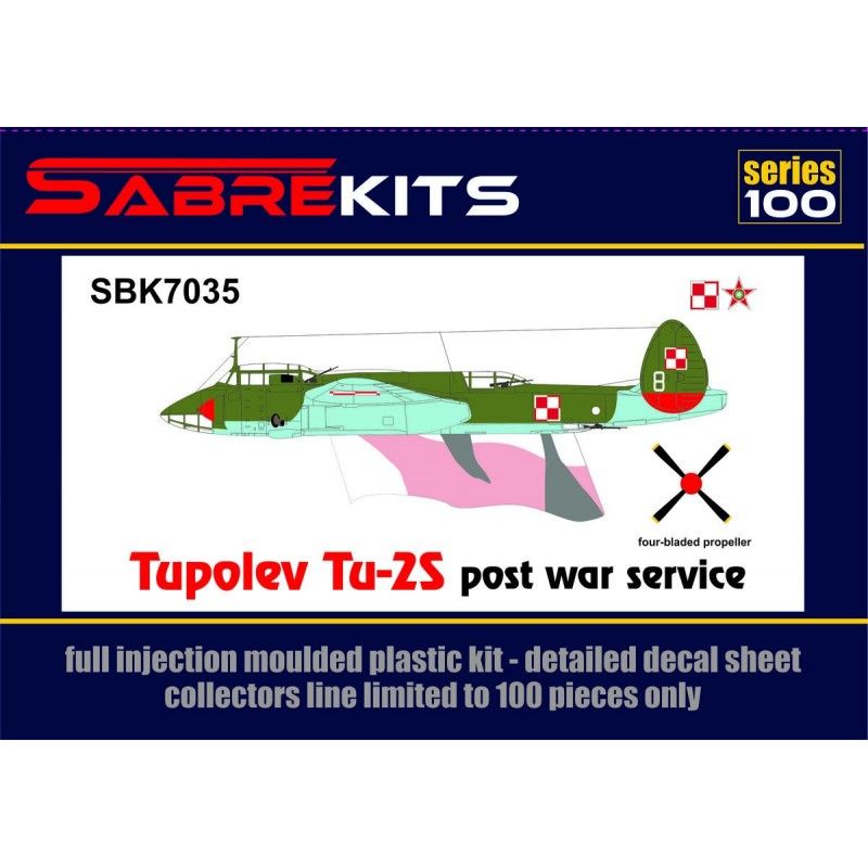 Tupolev Tu-2s post war service (Poland, Hungary) (Limited edition) - SabreKits SBK7035