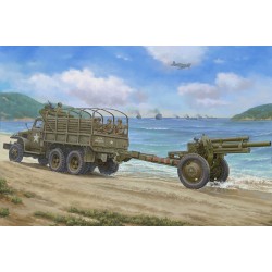 USA CCKW-352 Machine Gun Turret Version and M2A1 105MM Howitzer - I Love Kit 63567