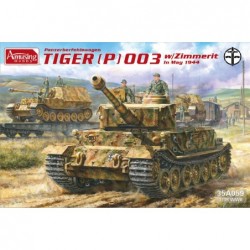 Panzerberfehlswagen Tiger (P) 003 w/Zimmerit - Amusing Hobby 35A059