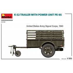 K-52 Trailer w/ Power Unit PE-95 - MiniArt 35426