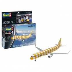 Airbus A321-200 "Condor" - obsahuje barvy a lepidlo - Revell ModelSet 63788