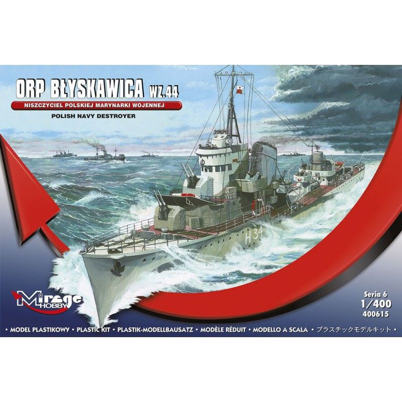 Polish Navy Destroyer ORP Blyskawica Wz.44 - Mirage Hobby 400615