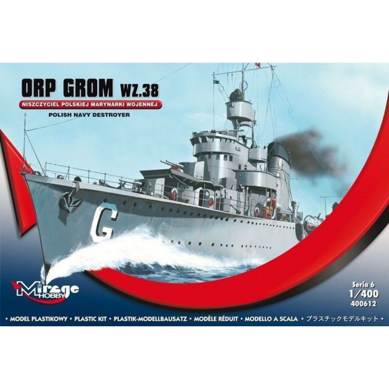 ORP GROM WZ.38, Polish Navy Destroyer - Mirage Hobby 400612