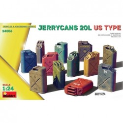 Jerrycans 20L US Type (12 pcs.) - MiniArt 24006