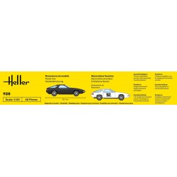 Porsche 928 - obsahuje barvy a lepidlo - Heller STARTER KIT 56149