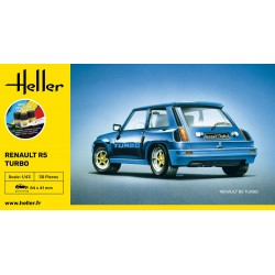 Renault R5 Turbo - obsahuje barvy a lepidlo - Heller STARTER KIT 56150