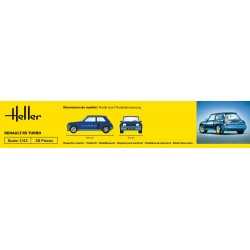 Renault R5 Turbo - obsahuje barvy a lepidlo - Heller STARTER KIT 56150