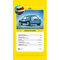 Renault R5 Turbo - obsahuje barvy a lepidlo - Heller STARTER KIT 56150