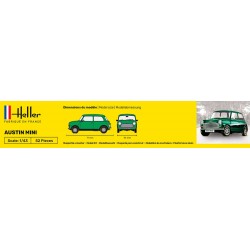 Austin Mini - obsahuje barvy a lepidlo - Heller STARTER KIT 56153