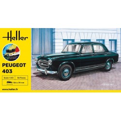 Peugeot 403 - obsahuje barvy a lepidlo - Heller STARTER KIT 56161