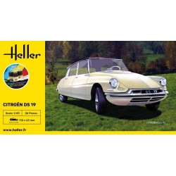 Citroen DS 19 - obsahuje barvy a lepidlo - Heller STARTER KIT 56162