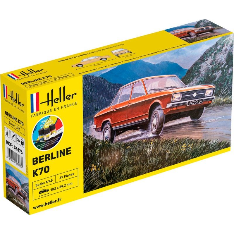 Berline K70 - obsahuje barvy a lepidlo - Heller STARTER KIT 56176