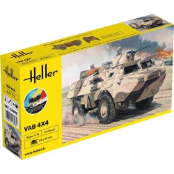 VAB 4X4 - obsahuje barvy a lepidlo - Heller STARTER KIT 56898