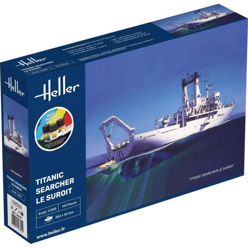 Titanic Searcher Le Suroit - obsahuje barvy a lepidlo - Heller STARTER KIT 56615