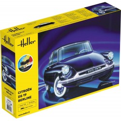 Citroen DS 19 Berline - obsahuje barvy a lepidlo - Heller STARTER KIT 56795